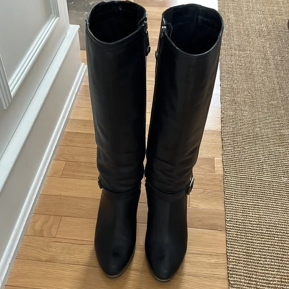 Fabianelli Italian Crafted 100% Leather Knee High Heeled Winter Boots EU 38 - Picture 4 of 12